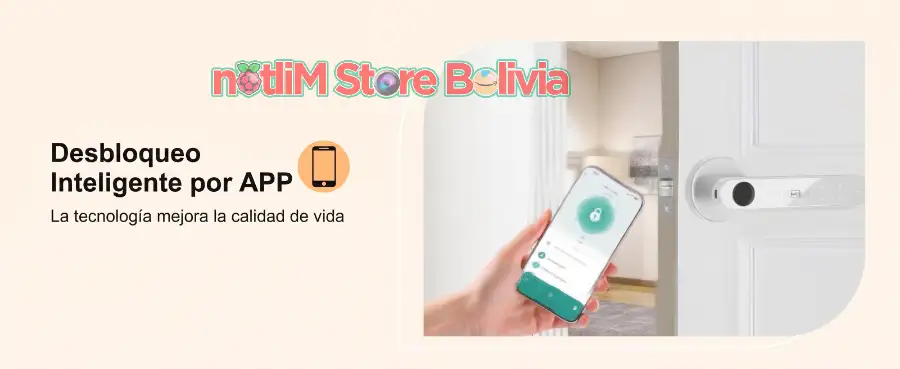 cerradura inteligente 6 en 1 con lector biometrico y pantalla tactil